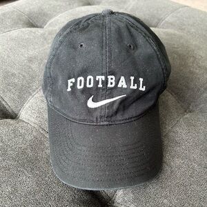 Nike Black and White Classic Hat with Embroidered Logo